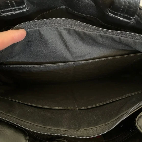 Hobo International Black Leather Tote Bag - Picture 11 of 12